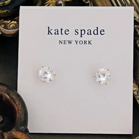 KATE SPADE • Brilliant Statement Crystal Clear Earrings - Picture 4 of 5